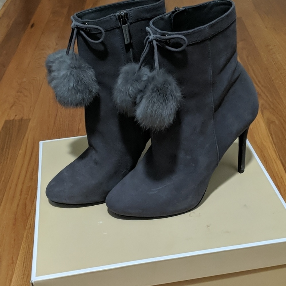 Michael Kors grey suede booties